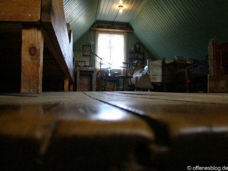 Das Innere eines isländischen traditionellen Haus